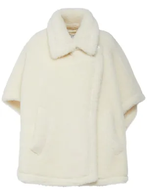 Max Mara   Tebe1 alpaca &amp; wool teddy cape 