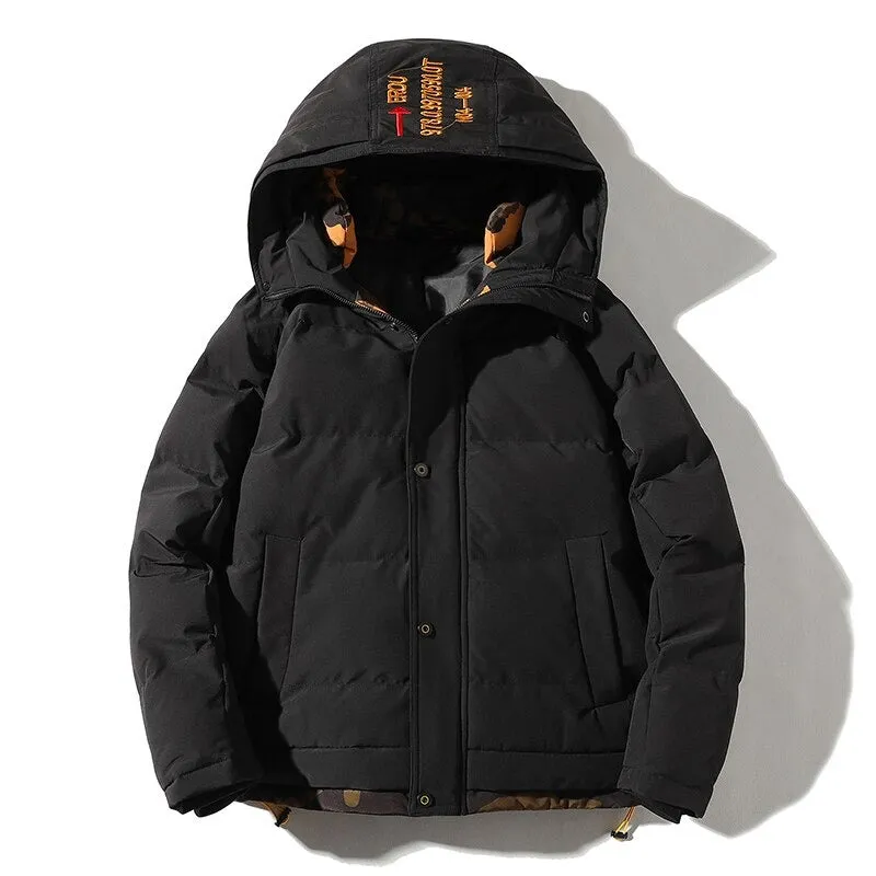 Men's Casual Streetwear Hooded Warm Parka