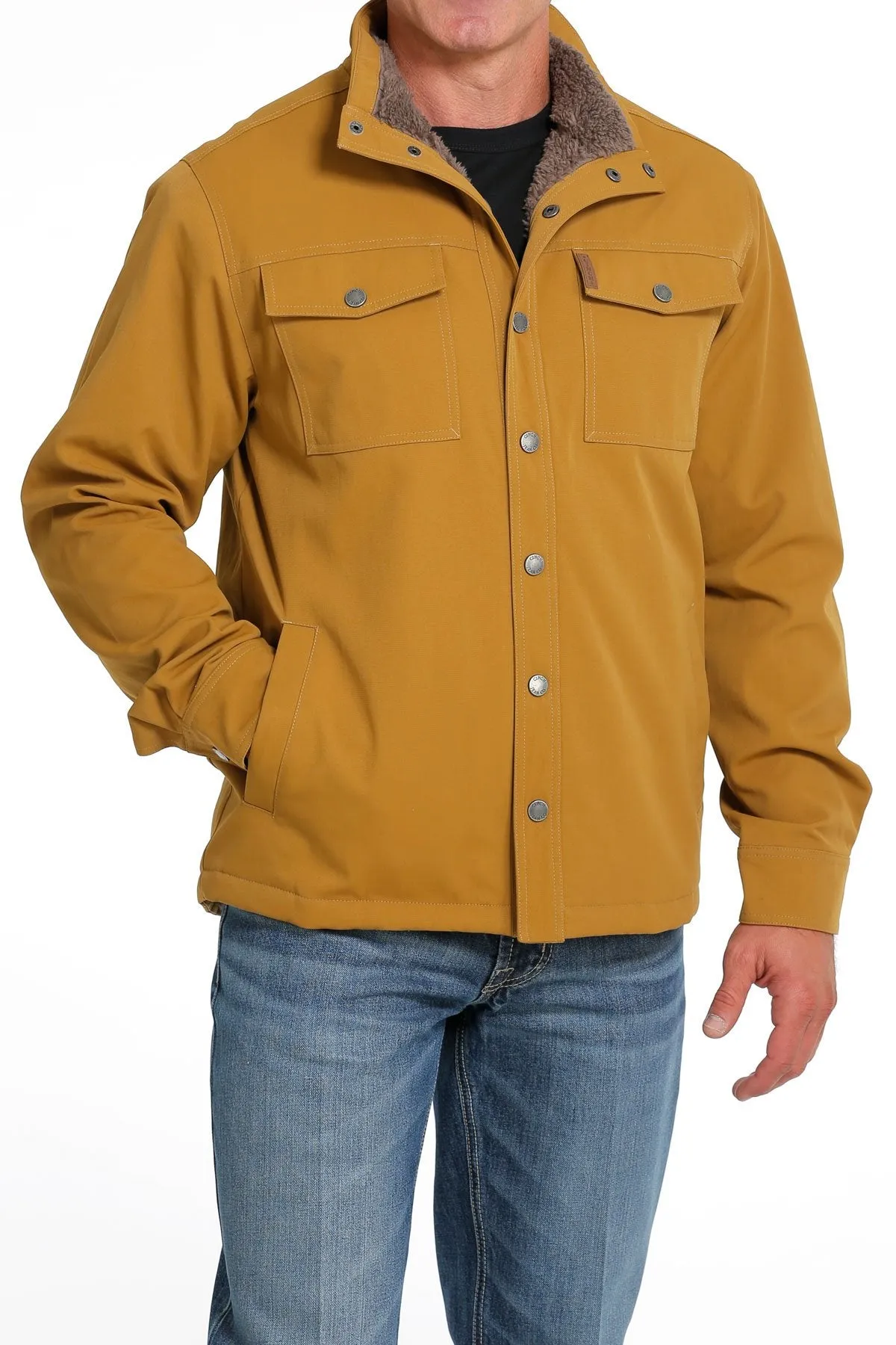 Mens Cinch Canvas Ranch Jacket Brown