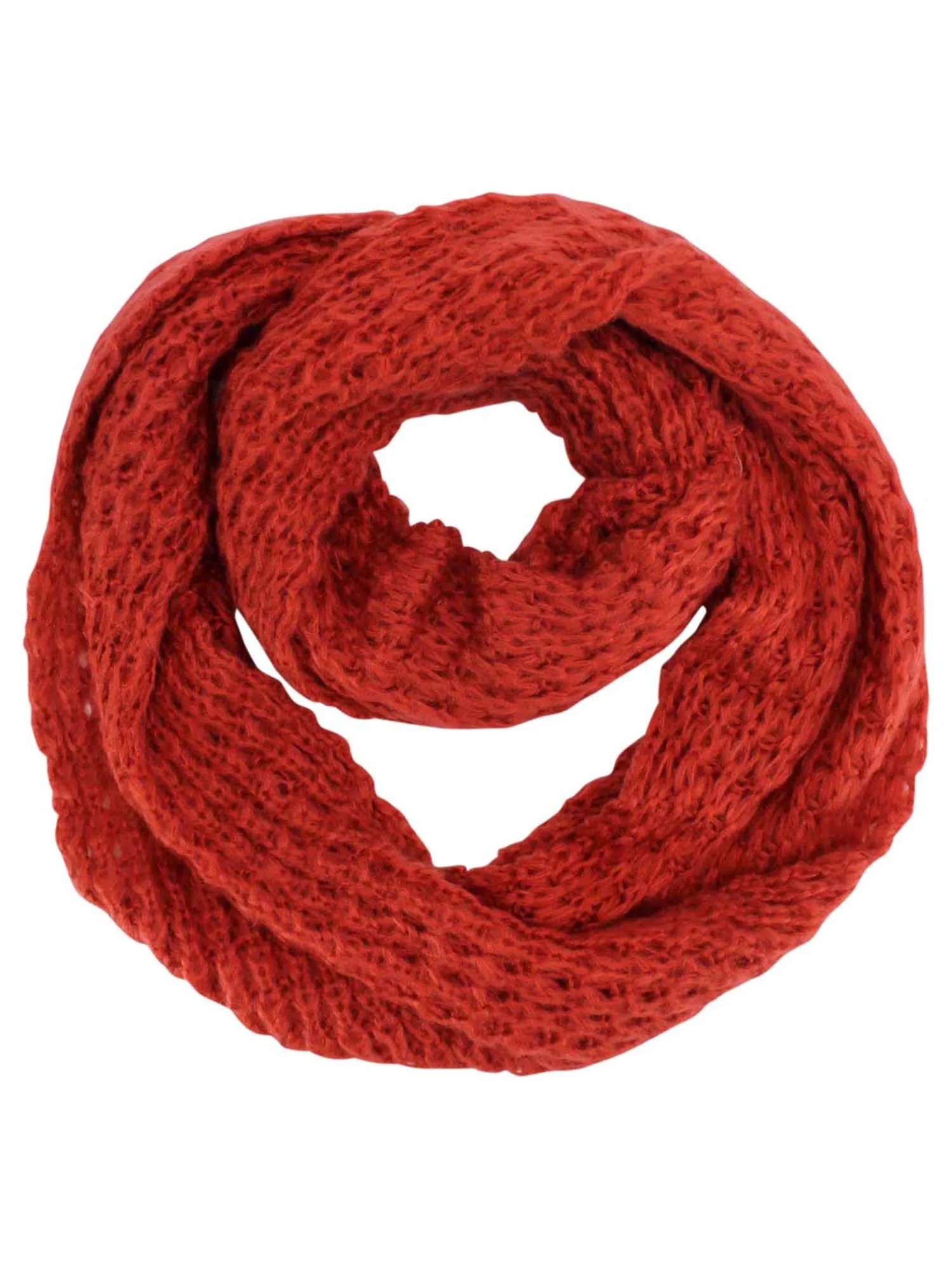 Mohair Winter Knit Infinity Scarf