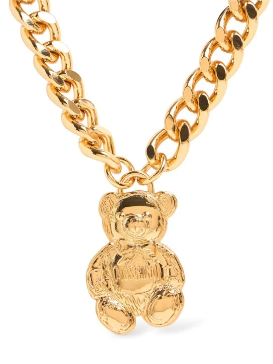 Moschino   Archive Teddy Bear long necklace 