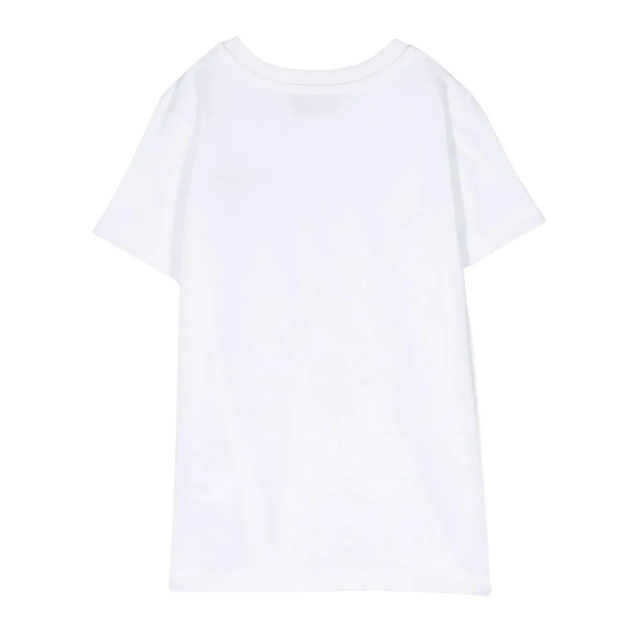 Moschino Kids Printed Teddy Bear Logo Patch White T-Shirt