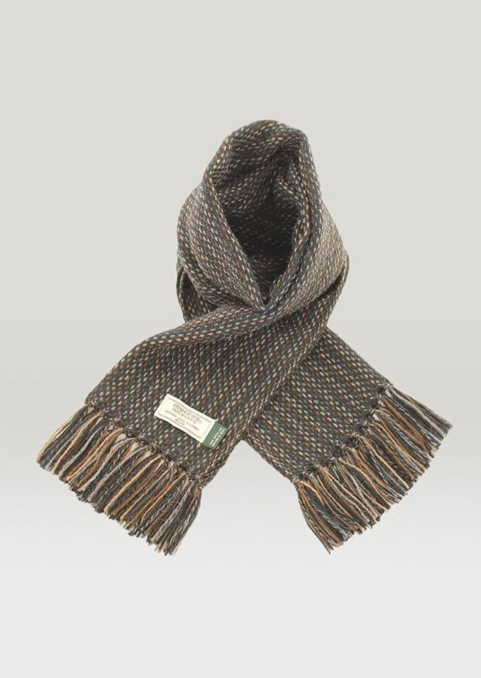 Mucros Alpaca Scarf | Brown Mix