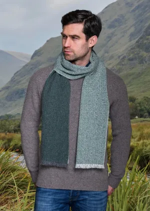 Mucros Donegal Scarf | Soft Green