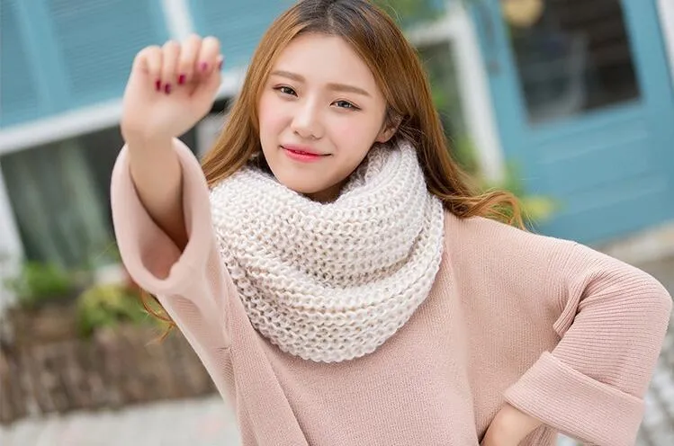 Neck Warmer Cowl Circle Scarf - Women's