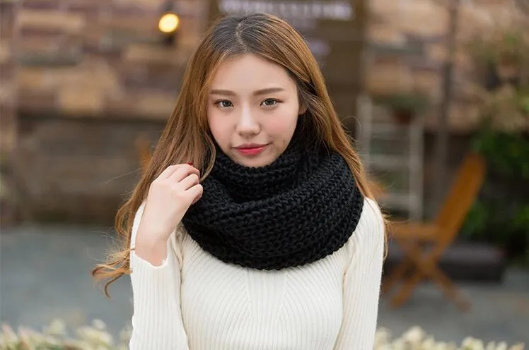 Neck Warmer Cowl Circle Scarf - Women's