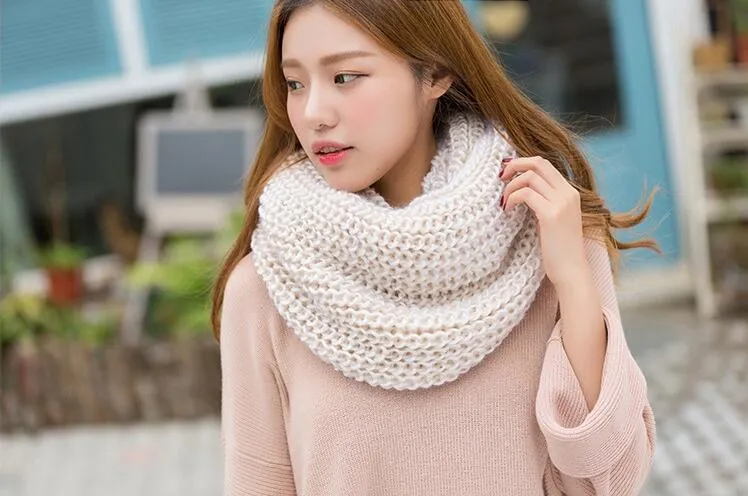 Neck Warmer Cowl Circle Scarf - Women's