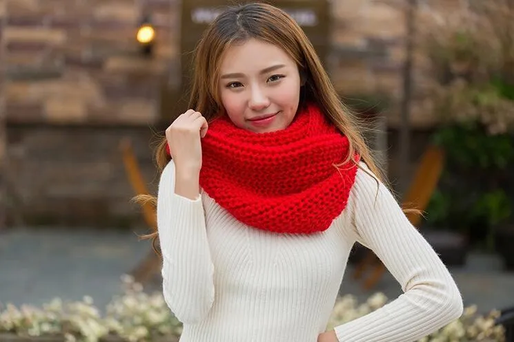 Neck Warmer Cowl Circle Scarf - Women's