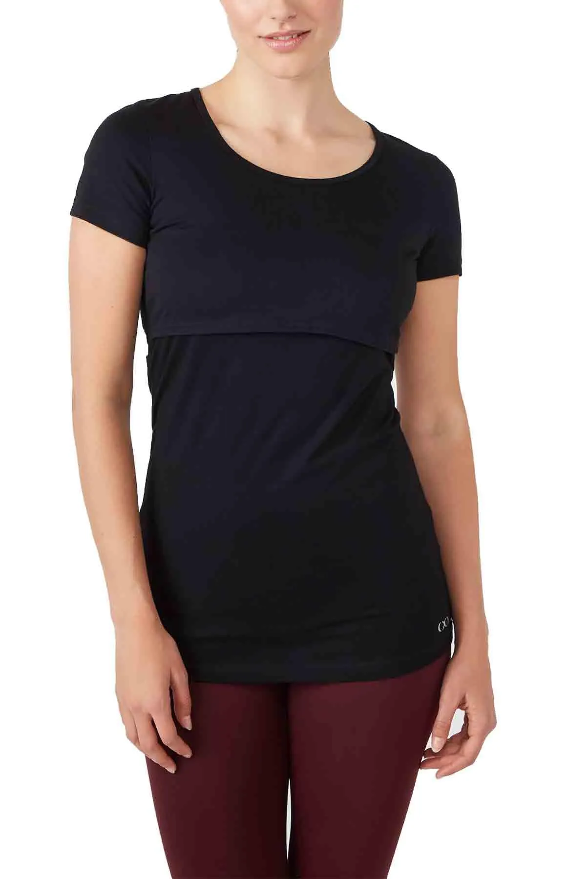 Nia Short Sleeves Round Neck Nursing Top