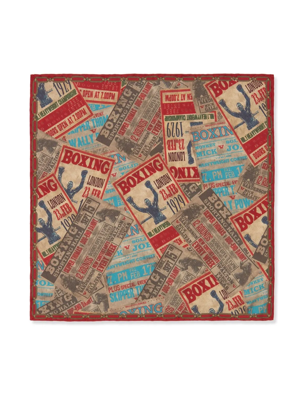 Peaky Blinders Red Poster Print Silk Square