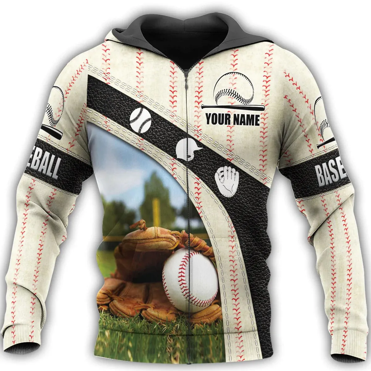 Personalized 3D Baseball Shirt, 3D Hoodie For Baseball Player, Baseball Team Uniform, Baseball Lover Gift