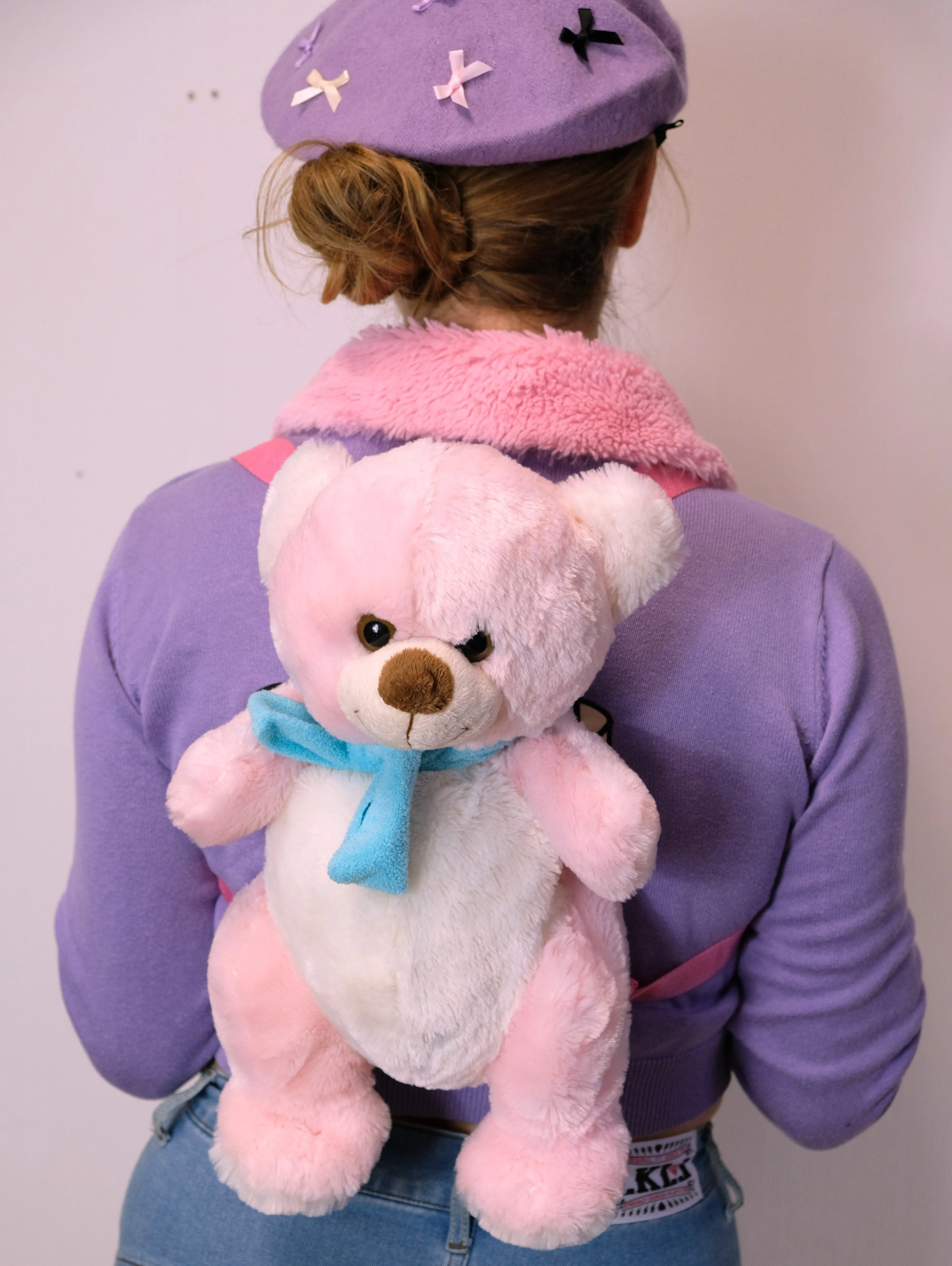 Pink Teddy Backpack