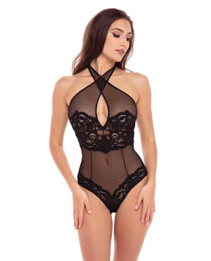 Rene Rofe Midnight Halter Teddy