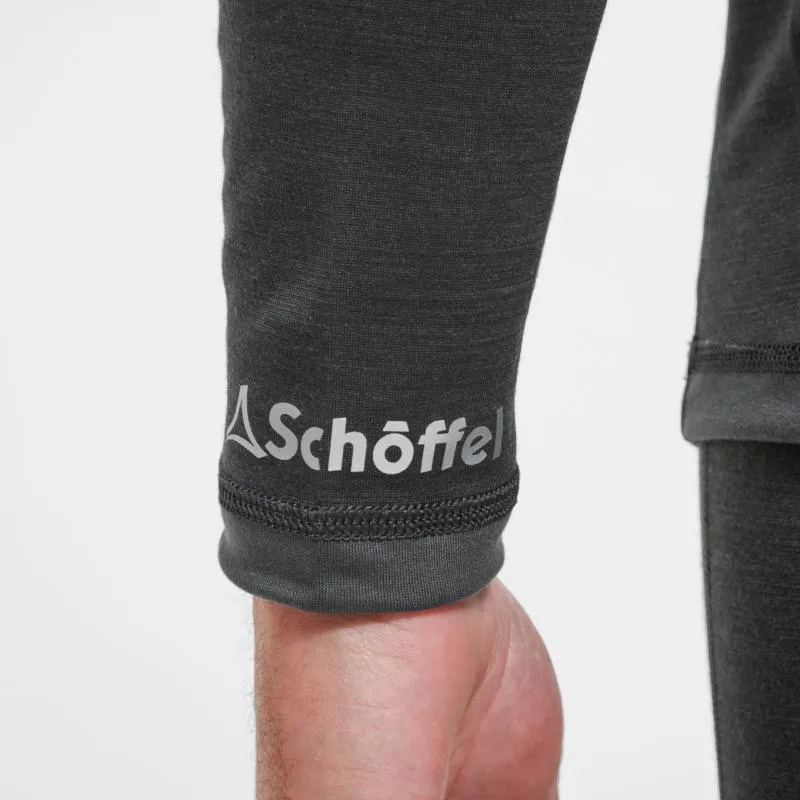 Schoffel Merino Mix Technical Crew Neck Mens Top - Charcoal