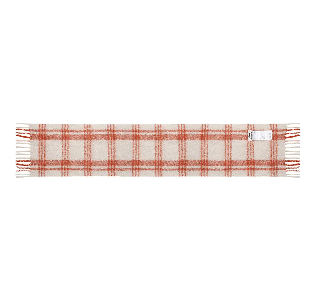 Soft Checked Fringed Scarf