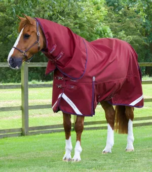 Titan 50g Turnout Rug with Classic Neck Cover Burgundy