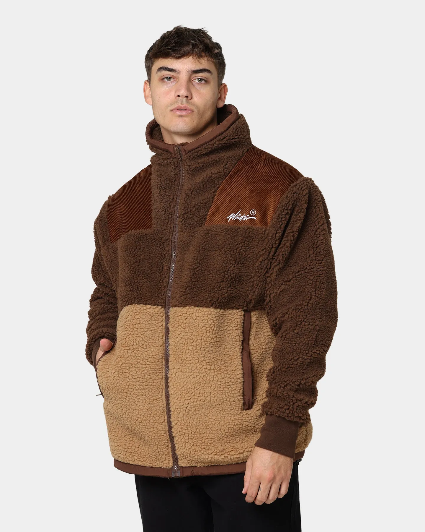 WNDRR Edwards Sherpa Jacket Brown/Tan