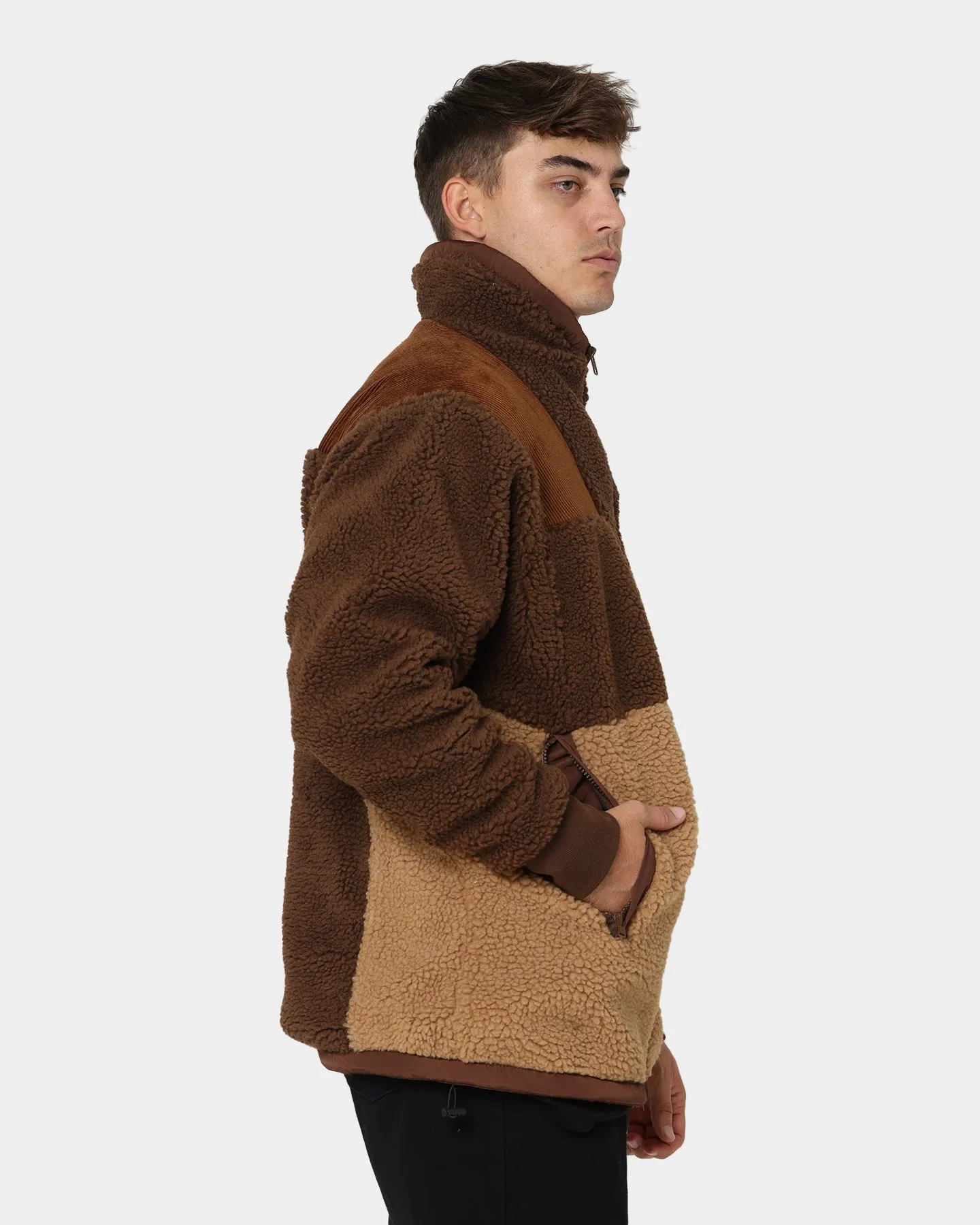 WNDRR Edwards Sherpa Jacket Brown/Tan